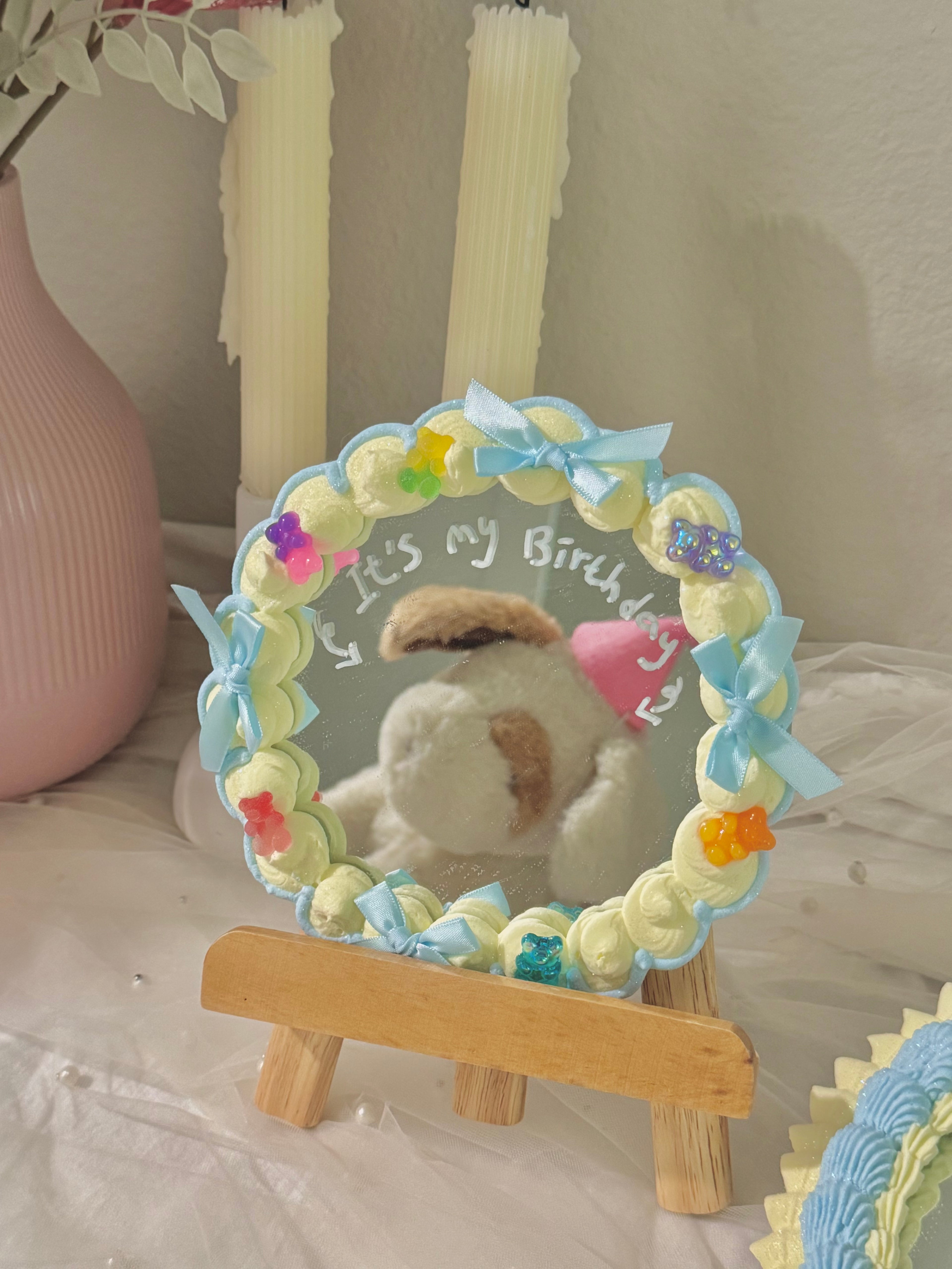Frosted Birthday Mirror