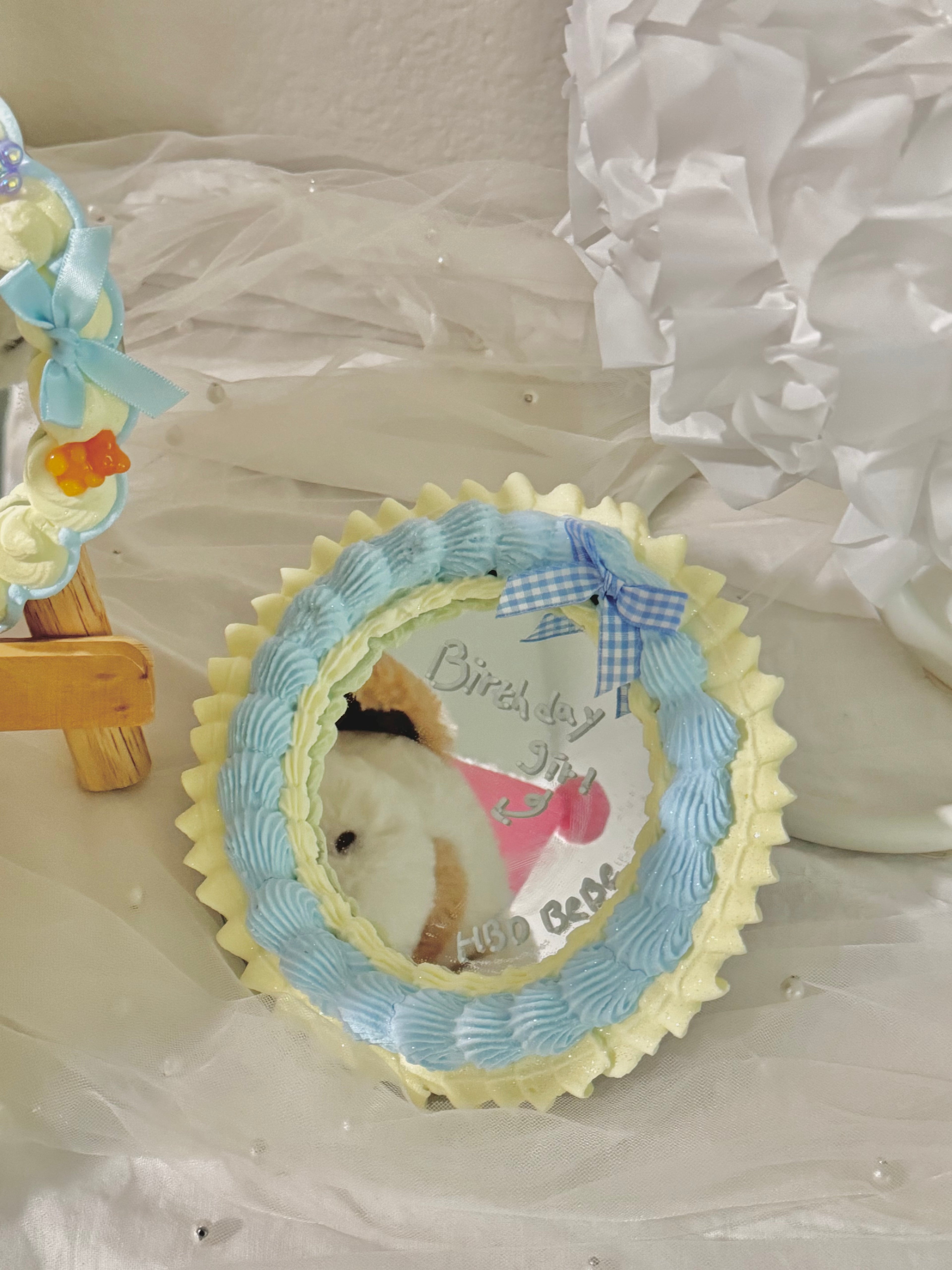 Frosted Birthday Mirror