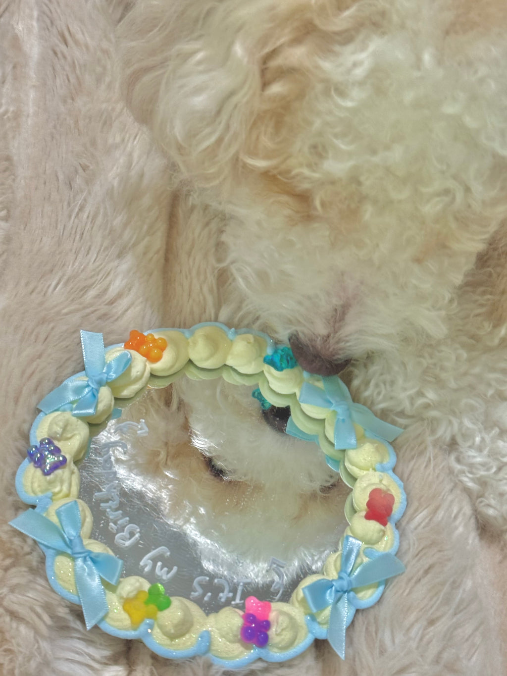 Frosted Birthday Mirror