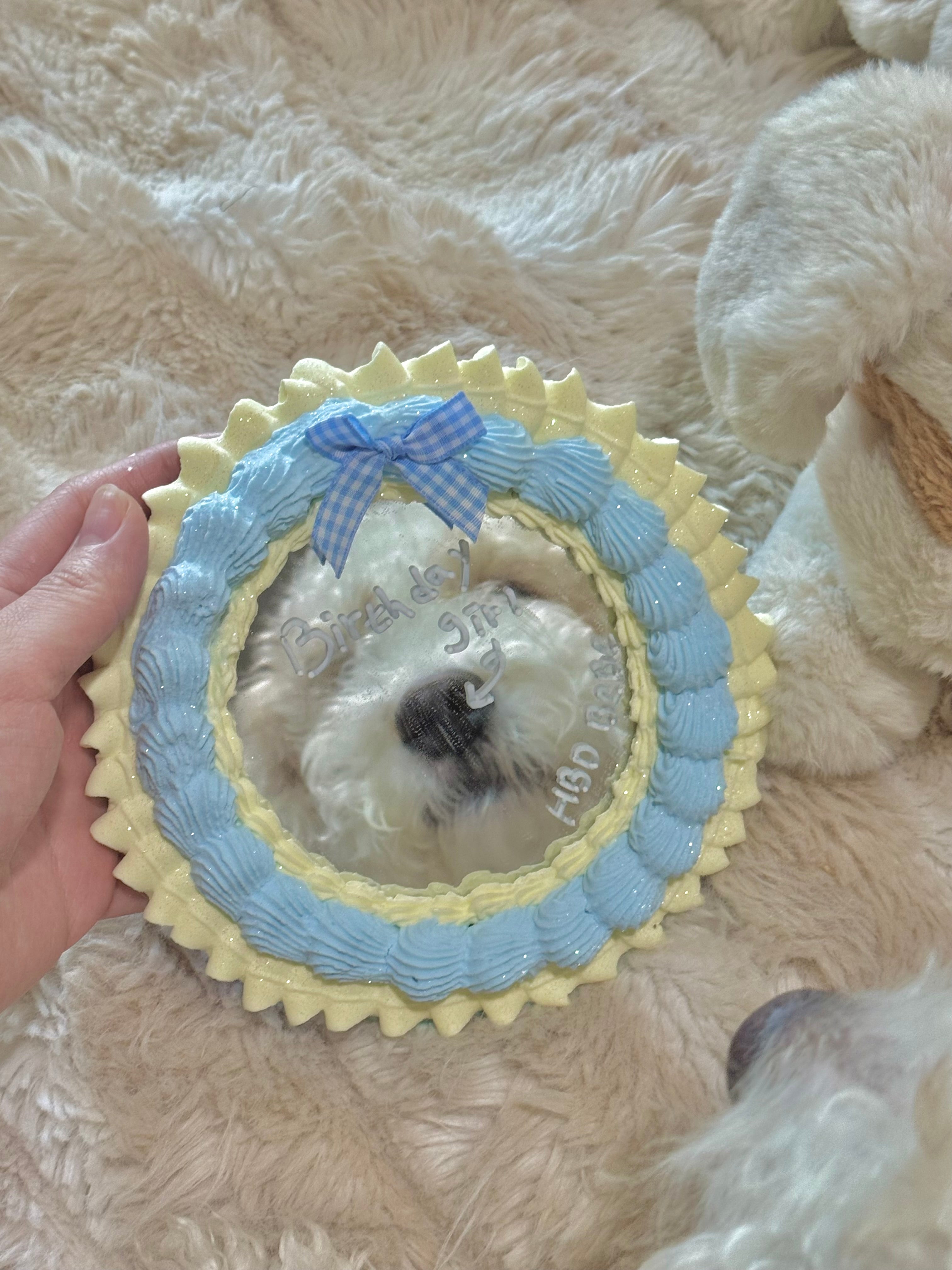 Frosted Birthday Mirror