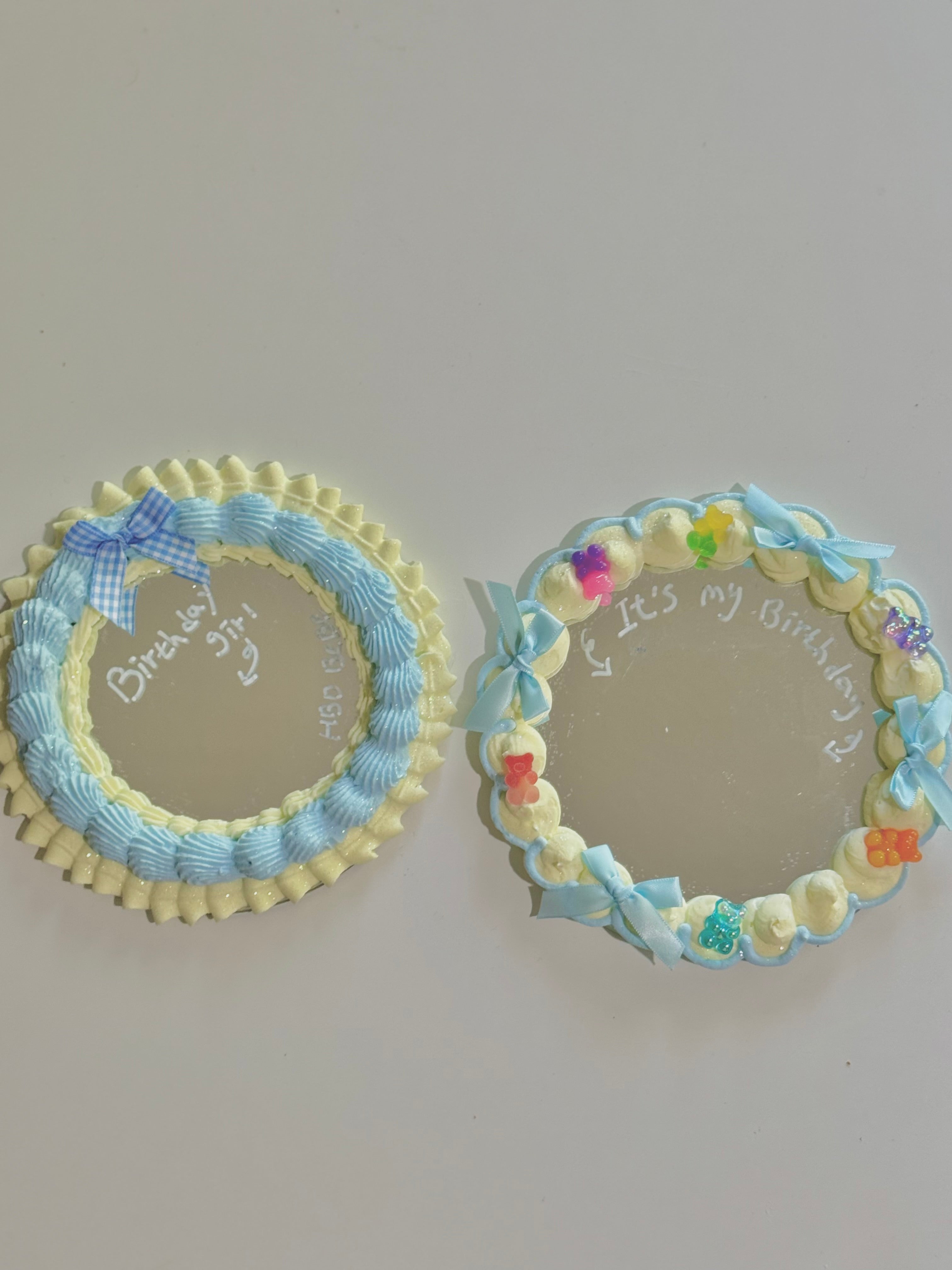 Frosted Birthday Mirror