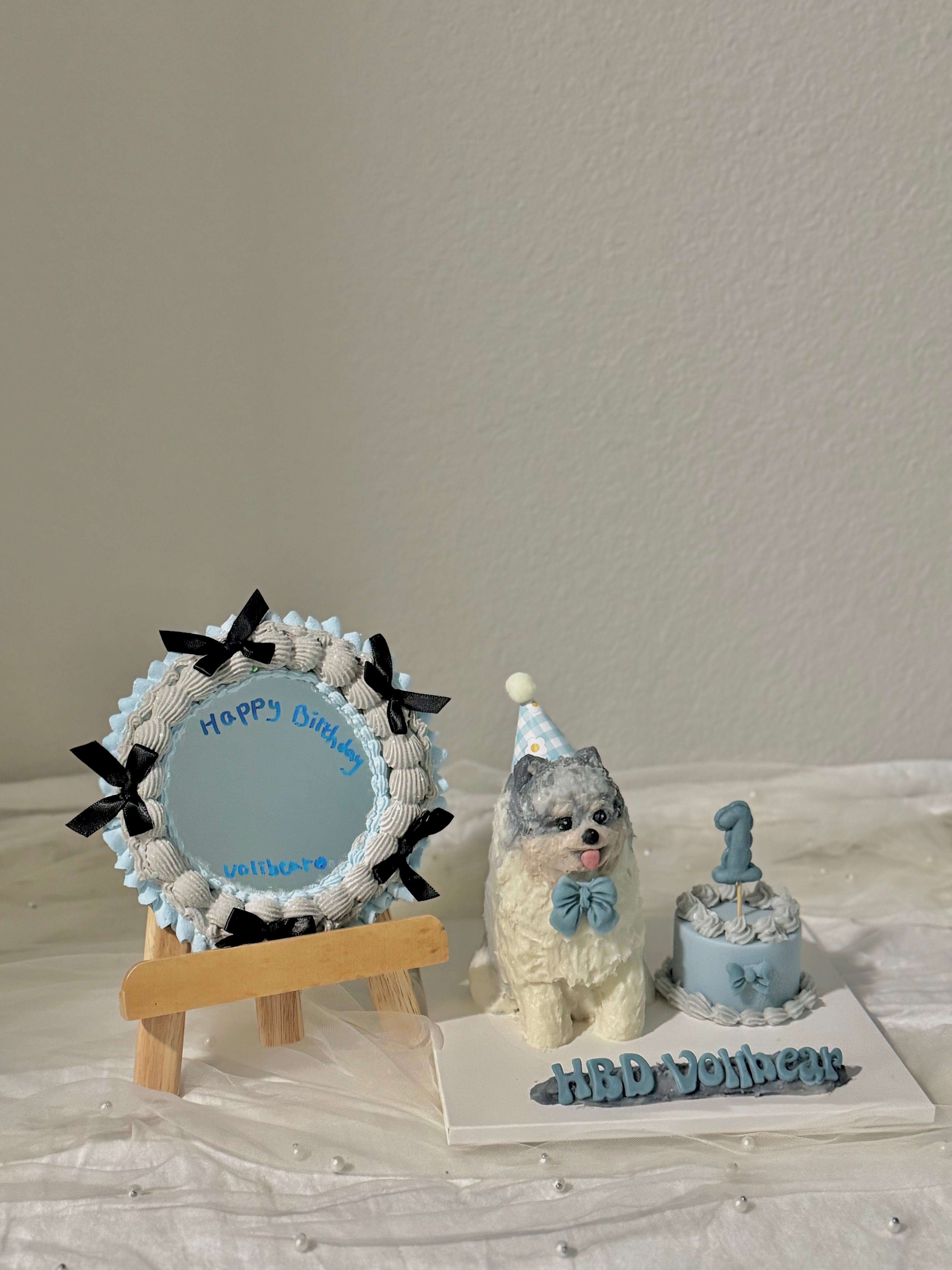 Frosted Birthday Mirror